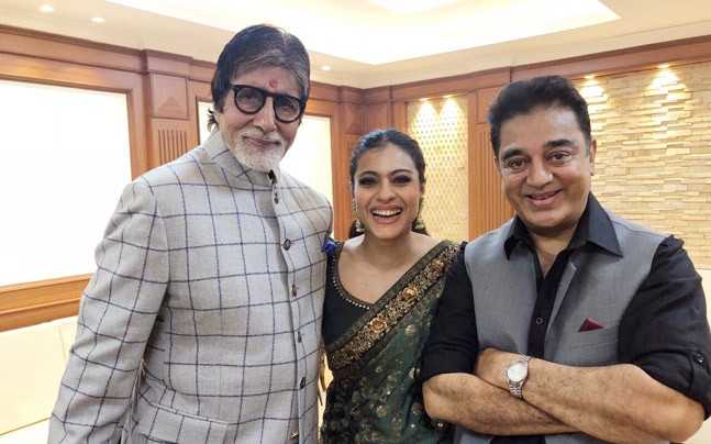 PHOTOS: Amitabh Bachchan and Kajol have a K3G moment, Kamal Haasan joins in